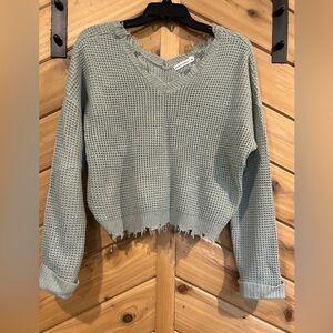 Women’s crop sweater. Distressed size medium.